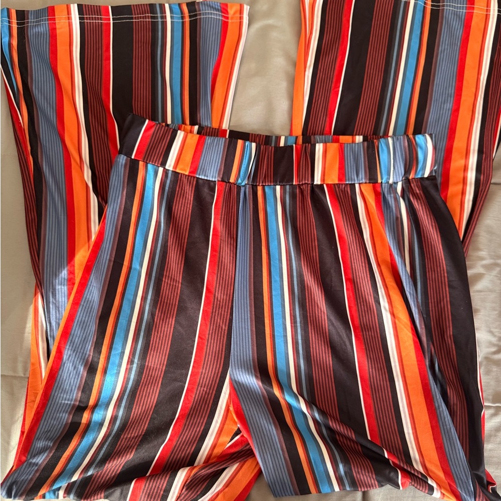 Dressin Striped Wide Leg Pants XXL NWT